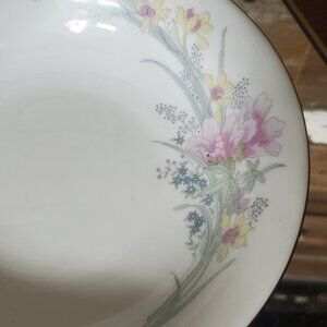 JAM2 Soup Bowl by Jamestown Dinnerware - Pink&Yellow Floral -